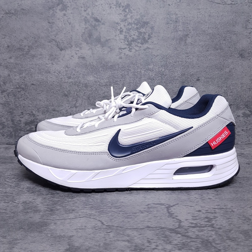 NIKE College Air Max Verse x Uconn Huskies Connecticut Shoes Mens 15 IB7894-100